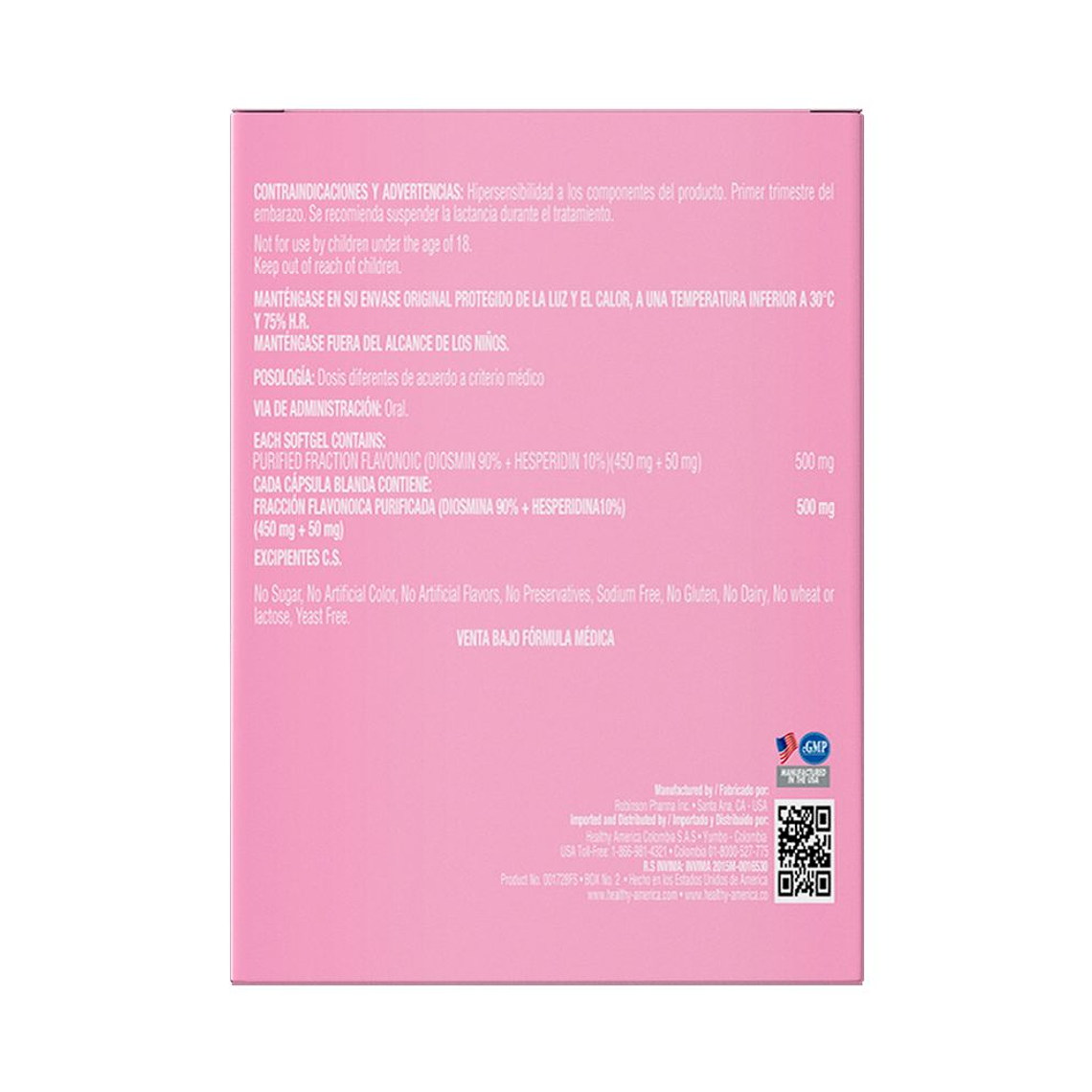 Neo Veins 60 softgels Healthy America Diosmina 2