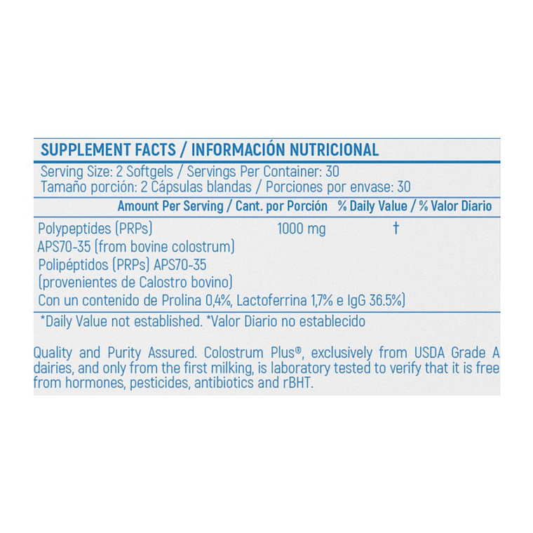 Colostrum Complete 1000 Mg Healthy America 2