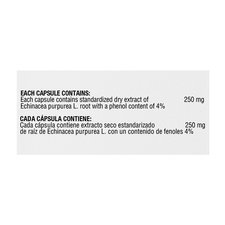 Echinacea 250 mg 100 capsulas Healthy America 3