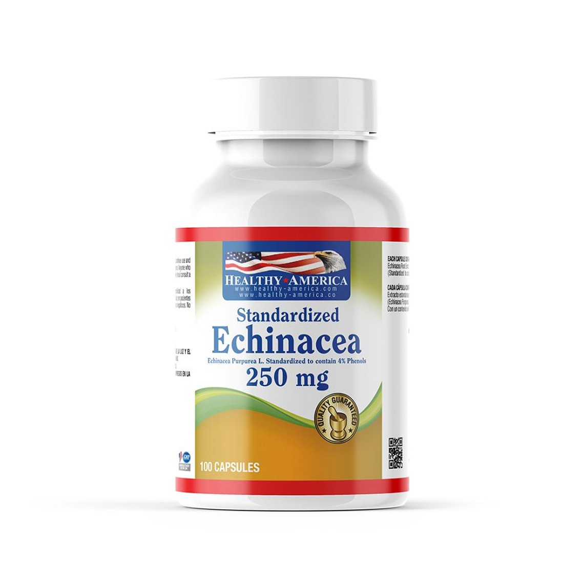 Echinacea 250 mg 100 capsulas Healthy America 1