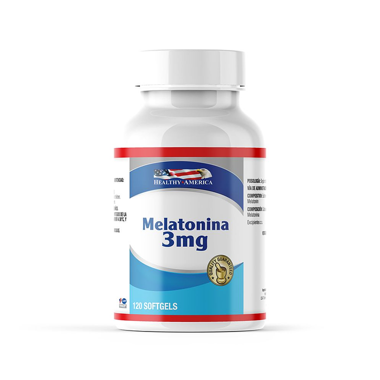 Melatonina 3 mg Healthy America 120 Softgels 1
