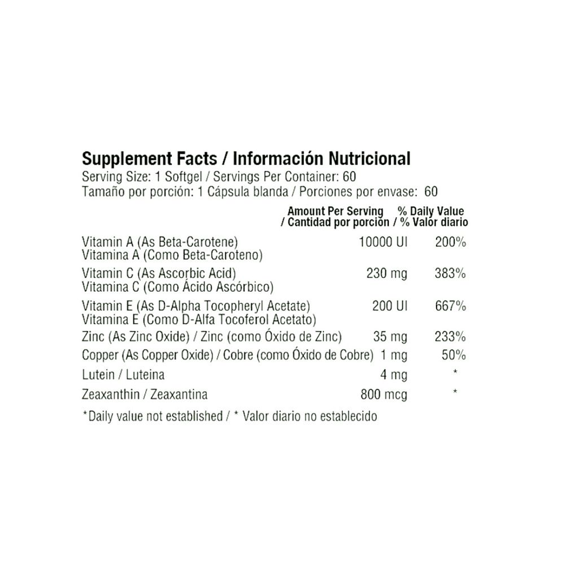 Occus with Lutein 60 Softgels Healthy America 3
