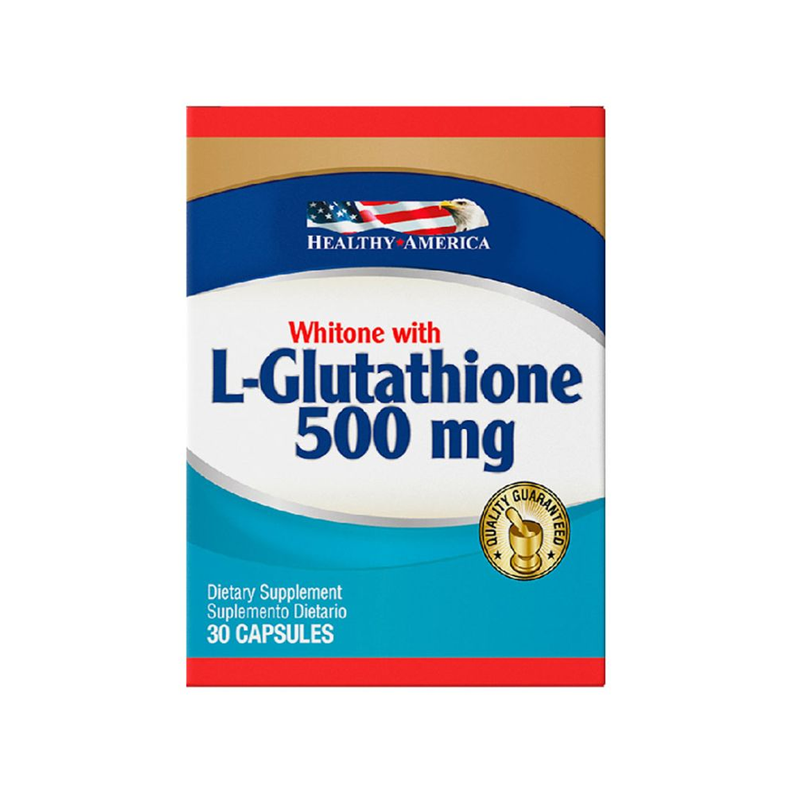 L-Glutathione 500 mg 30 Cápsulas Healthy America 1