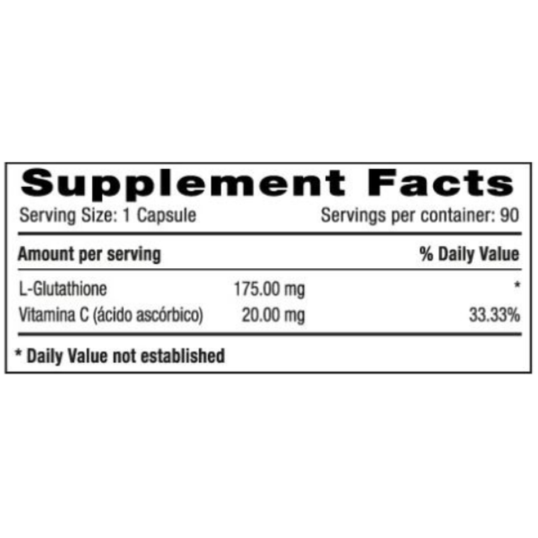 L-Glutathione Plus Vitamina C 90 Cápsulas Milenium Systems 2