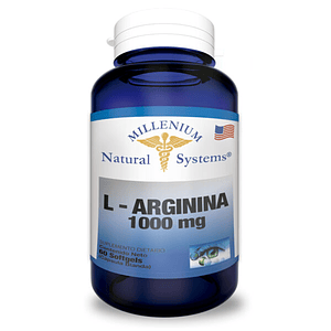 L Arginina 1000 mg 60 Softgels Milenium Systems