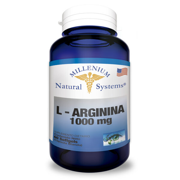L Arginina 1000 mg 60 Softgels Milenium Systems 1