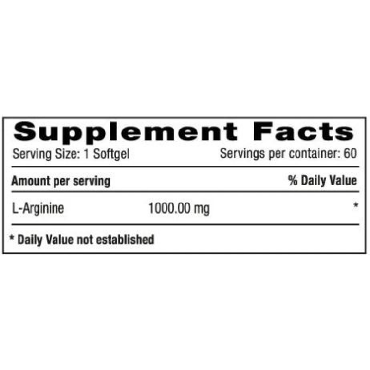 L Arginina 1000 mg 60 Softgels Milenium Systems 2