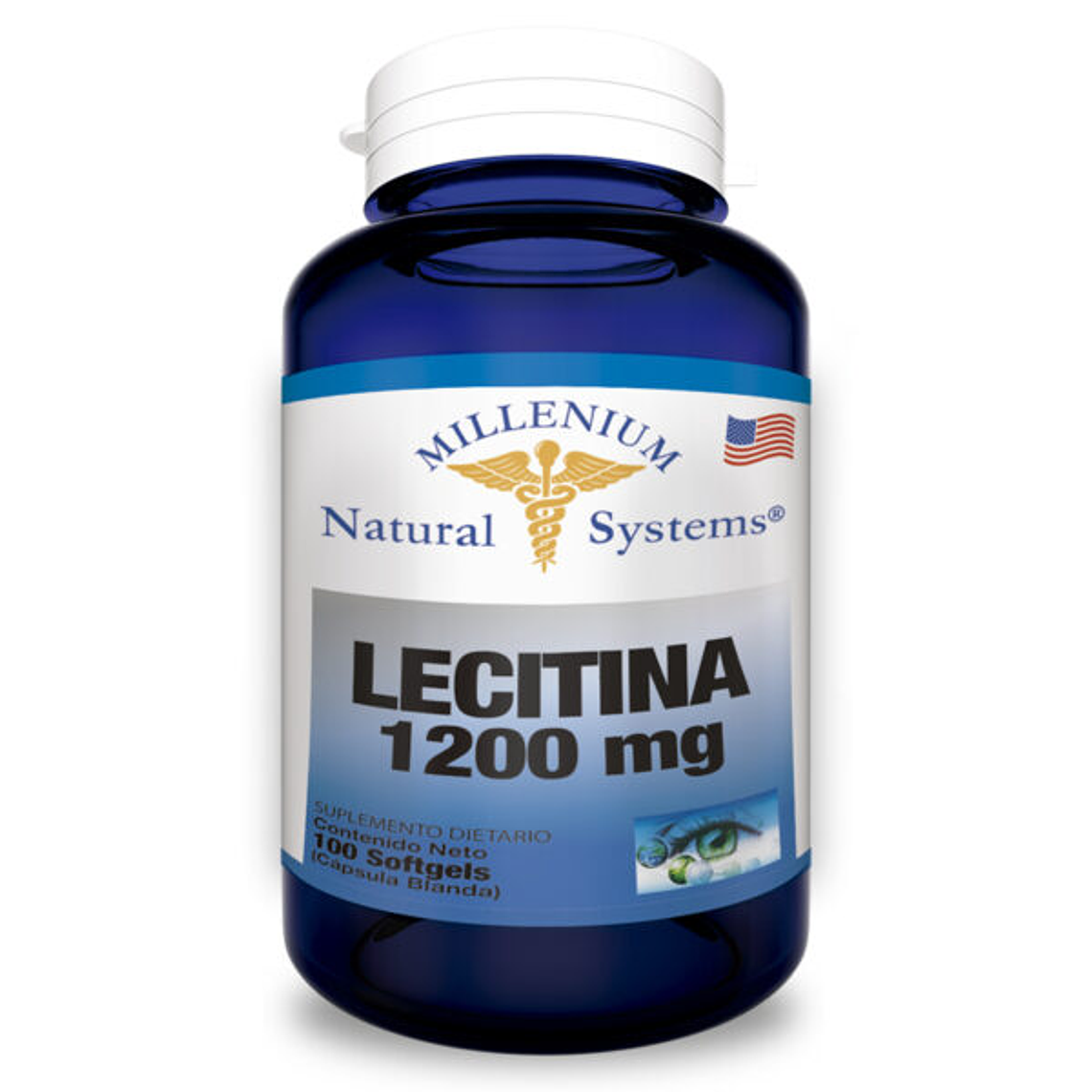 Lecitina 1200 mg 100 softgels Milenium Systems 1