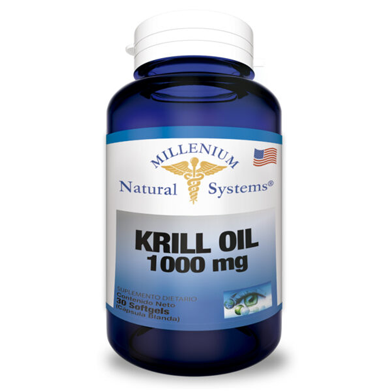 Krill Oil 1000 mg 30 Softgels Milenium Systems 1