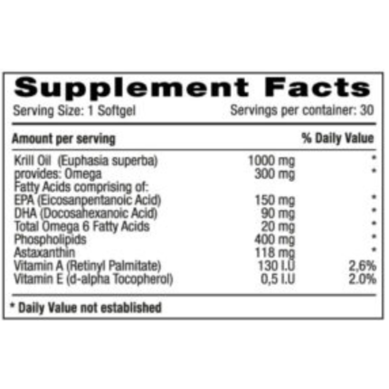 Krill Oil 1000 mg 30 Softgels Milenium Systems 2