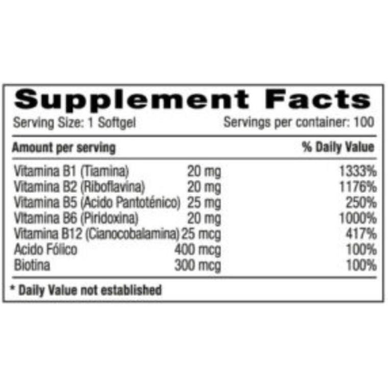 Balanced B Super Complex 100 Softgels Milenium Systems 2