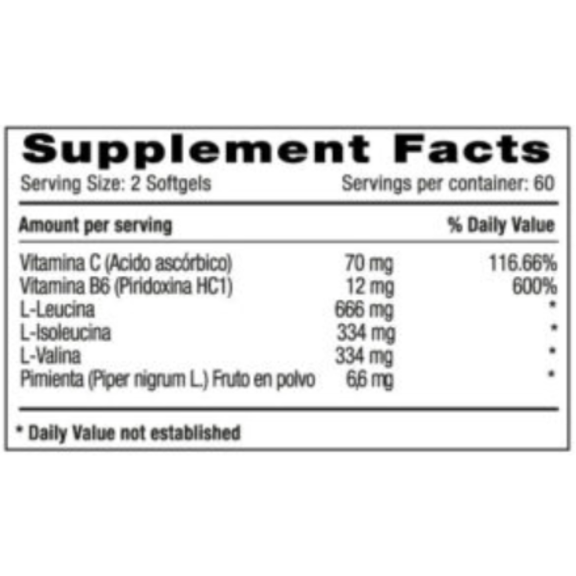 BCAA 750 mg 120 softgels Milenium Systems 2