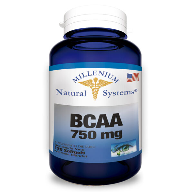 BCAA 750 mg 120 softgels Milenium Systems 1