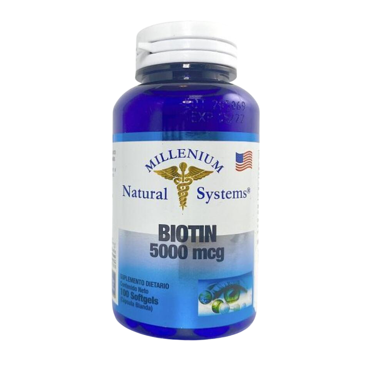 Biotin 5000 mcg  100 Softgels 1