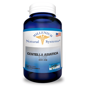  Centella Asiática 400 mg 100 Cápsulas Natural Systems