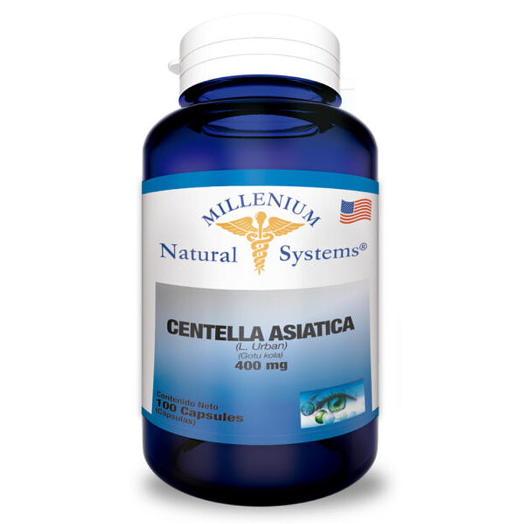  Centella Asiática 400 mg 100 Cápsulas Natural Systems 1