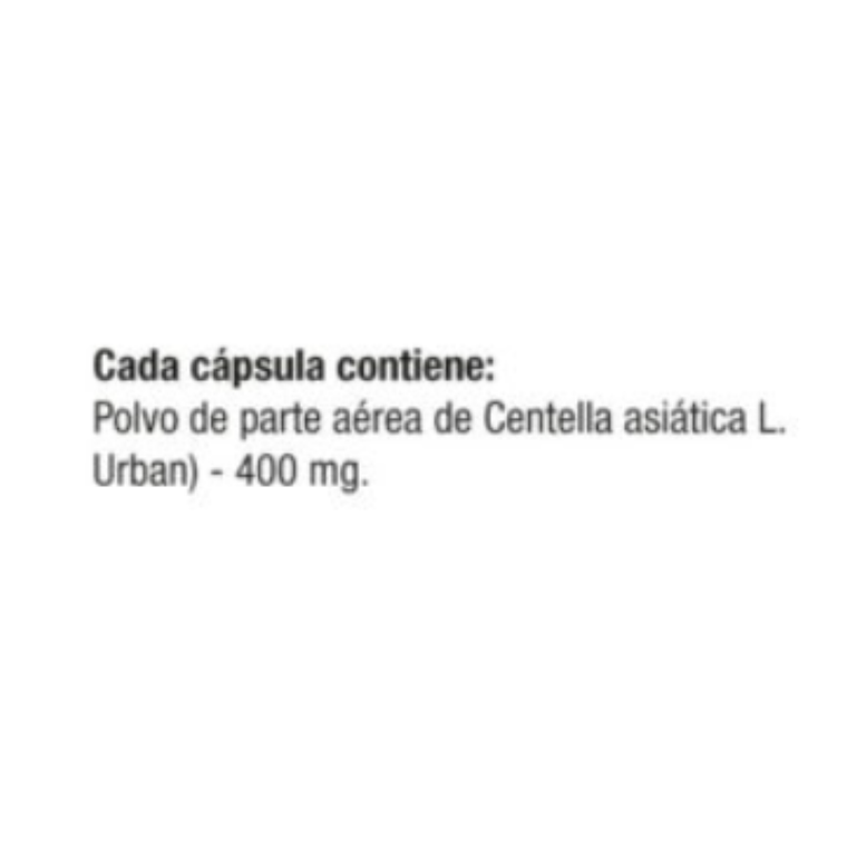 Centella Asiática 400 mg 100 Cápsulas Natural Systems 2