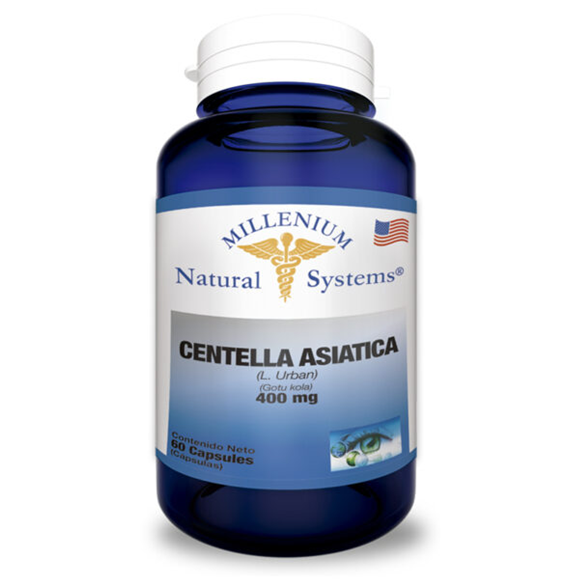  Centella Asiática 400 mg 60 Cápsulas Natural Systems 1