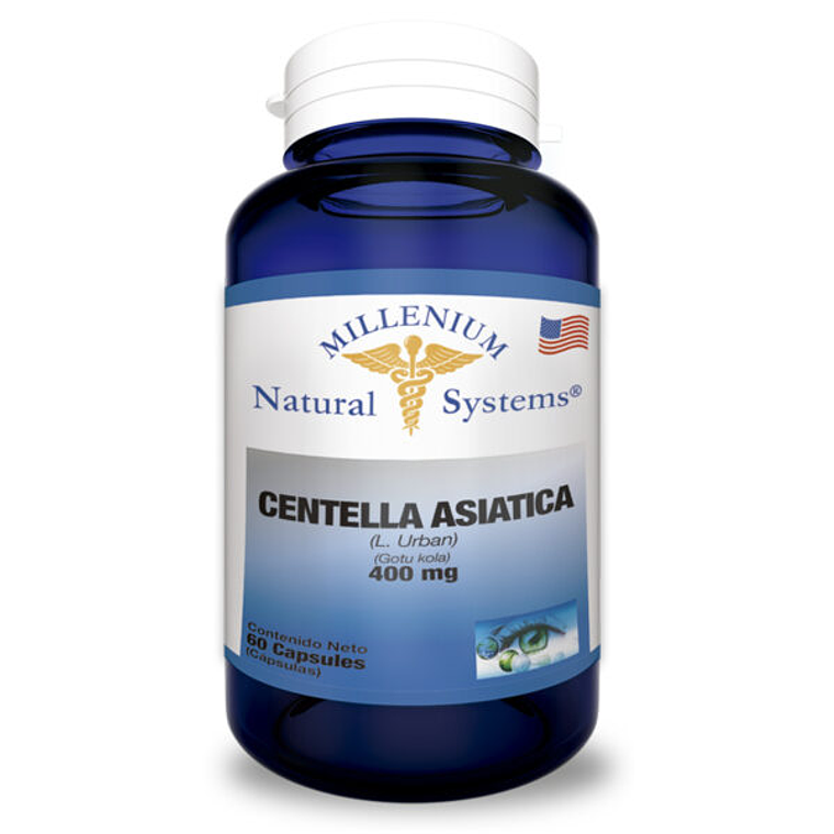  Centella Asiática 400 mg 60 Cápsulas Natural Systems 1