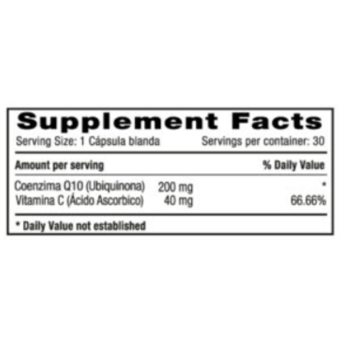 Coenzima Q-1 + Vitamina C 2