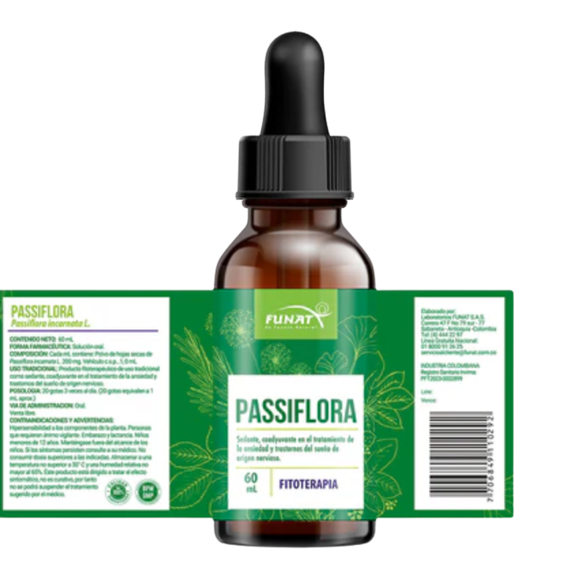 Extracto de Passiflora en gotas 60ml 2