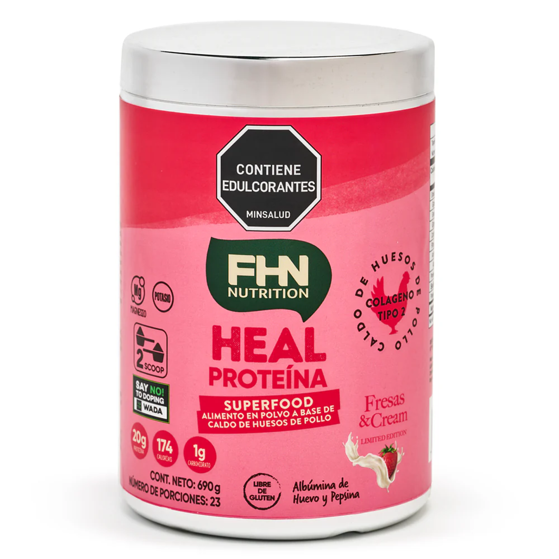 Heal Proteína sabor Fresas & Cream 1