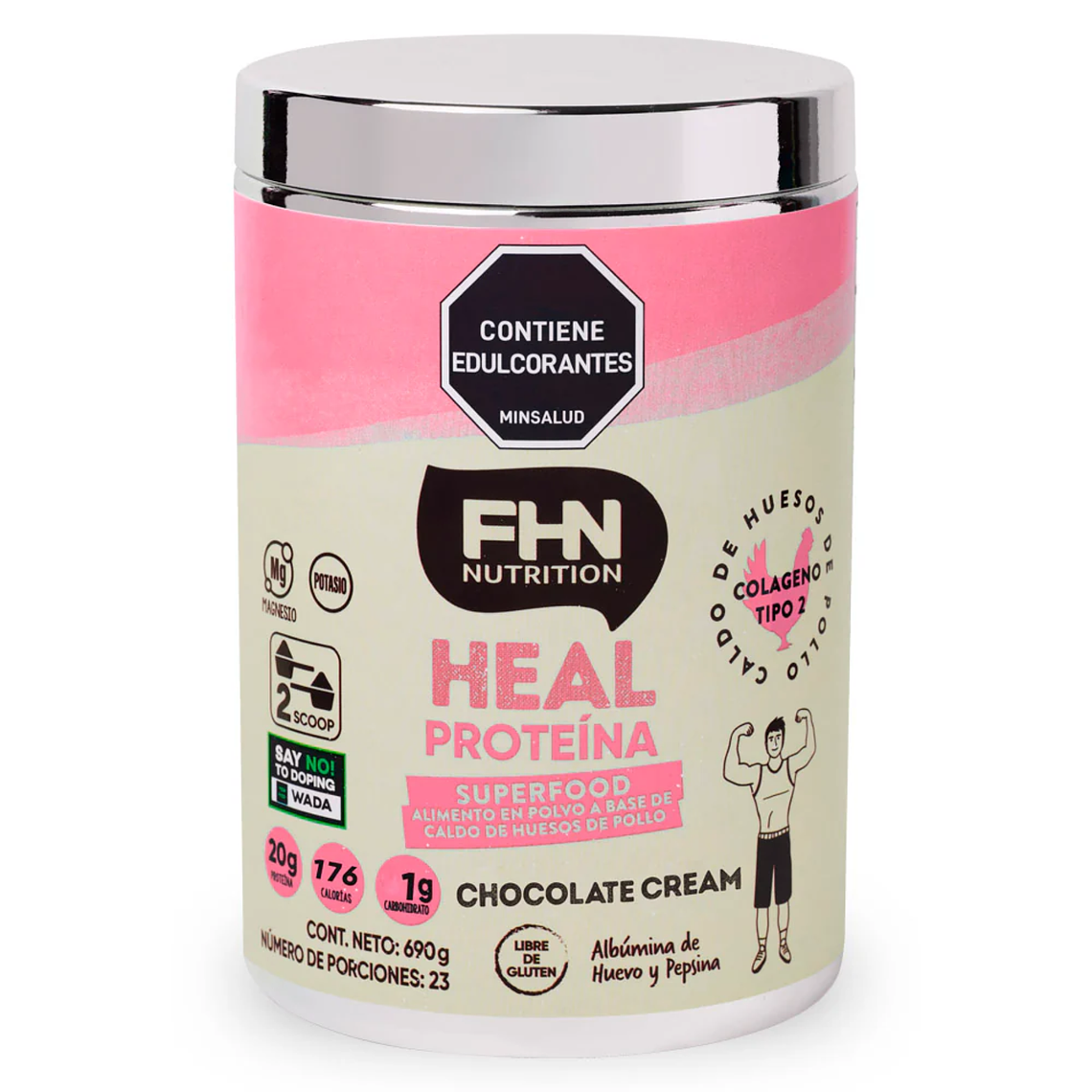 Heal Proteína sabor Chocolate 1