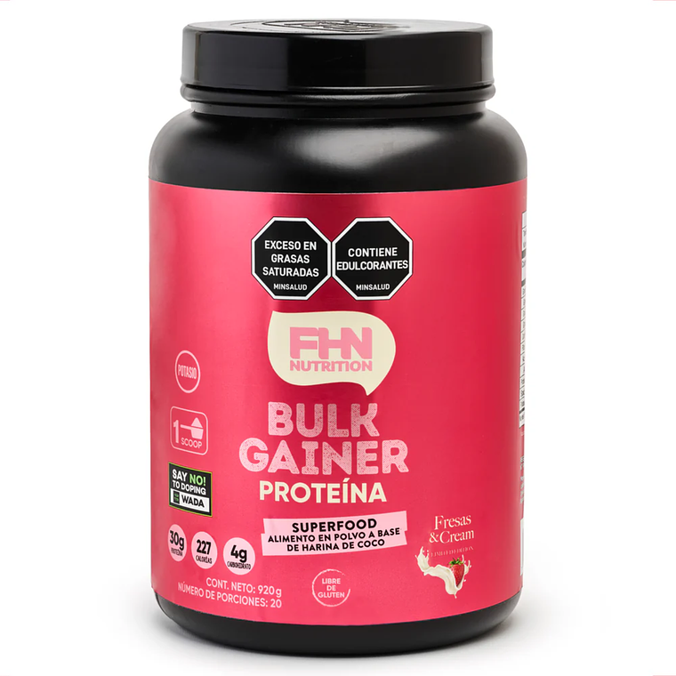Bulk Gainer sabor Fresas & Cream 1