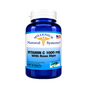 Vitamin C 1000 mg Rose Hips x 100 Natural System