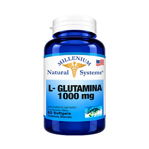 L-Glutamina 1000 mg 60 Softgels Natural System