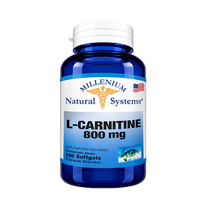 L-Carnitina 800 mg 100 Softgels Natural System