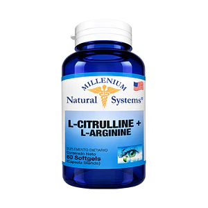 L-Citrulline + L-Arginine x 60 Softgels Natural System