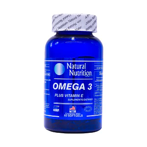Omega 3 Plus Vitamin E x 60 Natural Nutrition