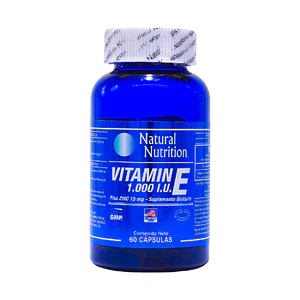 Vitamina E 1000 + Zinc x 60 Natural Nutrition