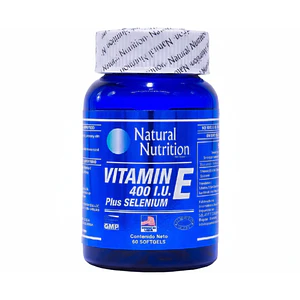 Vitamina E 400 UI Plus Selenium x 60 Natural Nutrition