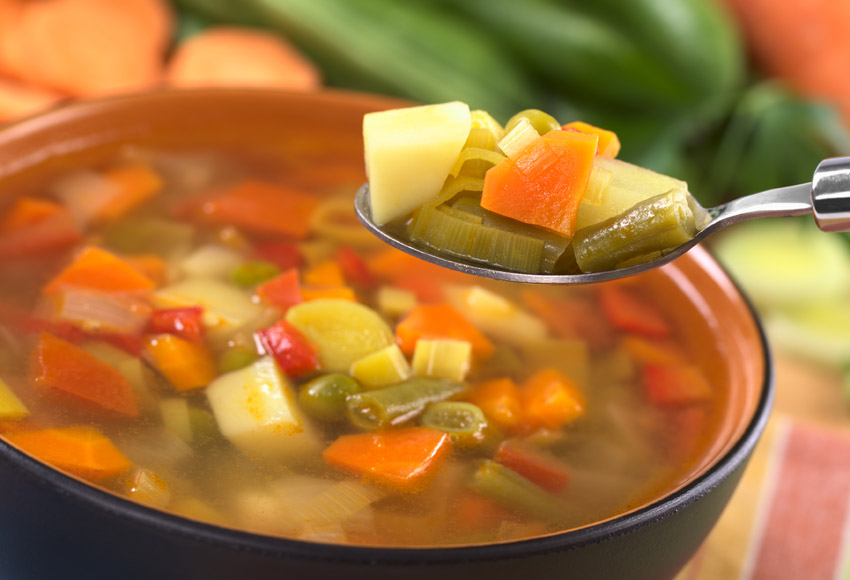 Easy homemade vegetable  soup recipe