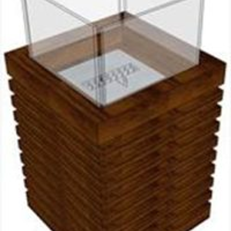 Pedestal trama de roble vidriado (40 m2) 1