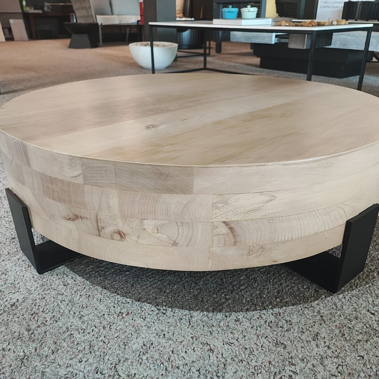 MESA REDONDA DE ROBLE MACIZA 2