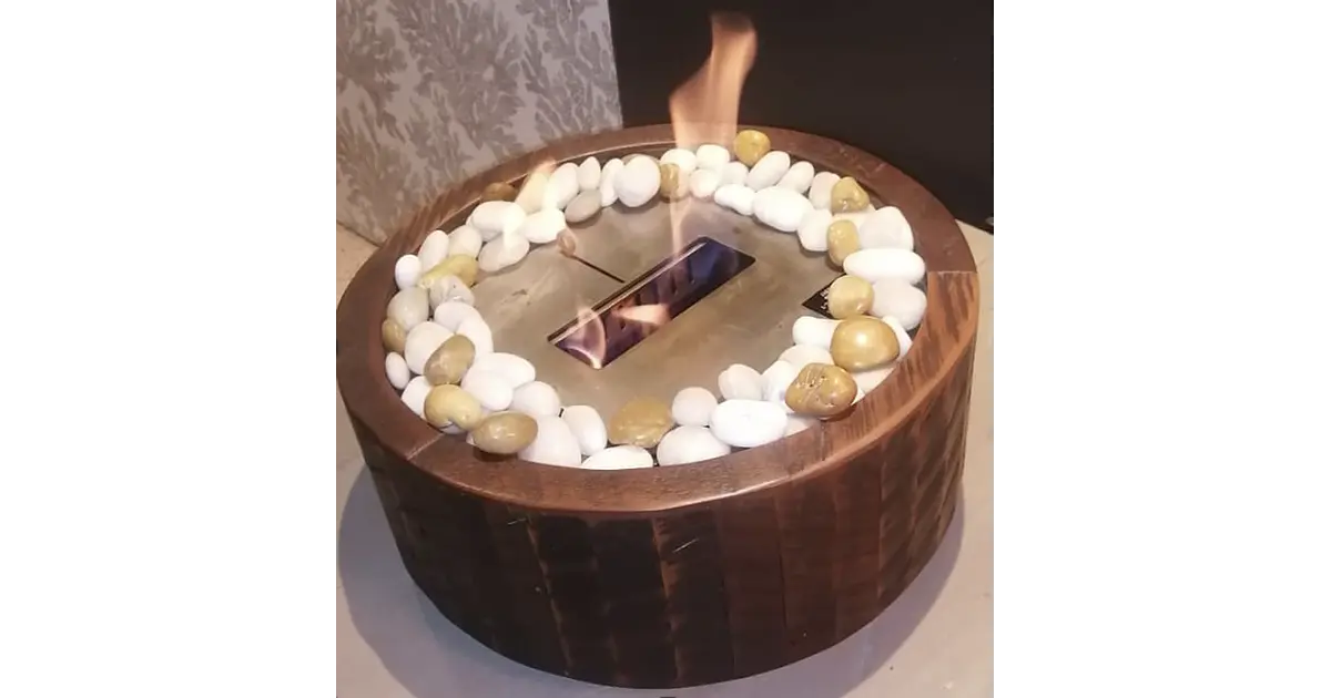 Caja madera redonda