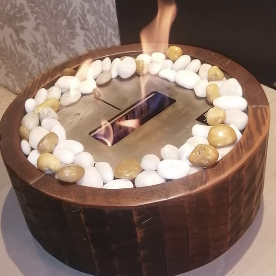 Caja madera redonda 1