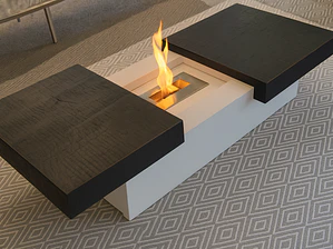 Mesa noi especial baja madera negra