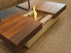 Mesa noi especial baja madera café