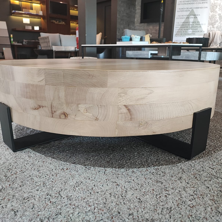 MESA REDONDA DE ROBLE MACIZA 3