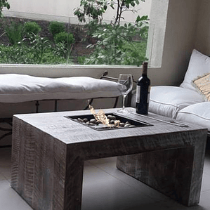 Mesa roble blanqueado