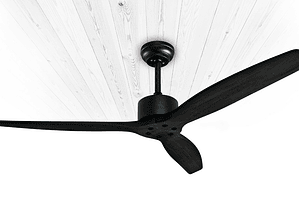 Ventilador de techo madera solida negra