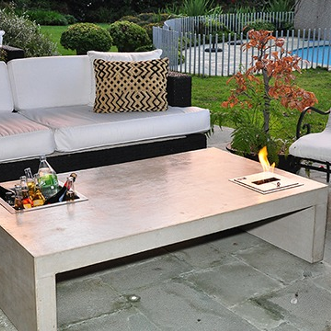 Mesa de fibrocemento corchete botella 1