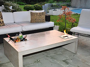 Mesa de fibrocemento corchete botella