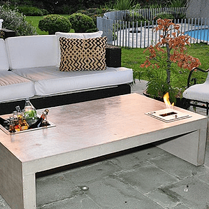 Mesa de fibrocemento corchete botella