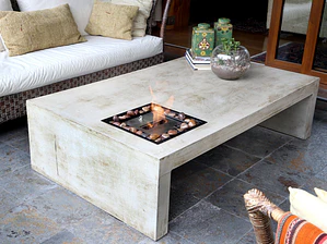 Mesa de fibrocemento corchete