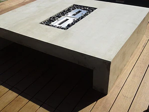 Mesa de fibrocemento corchete doble